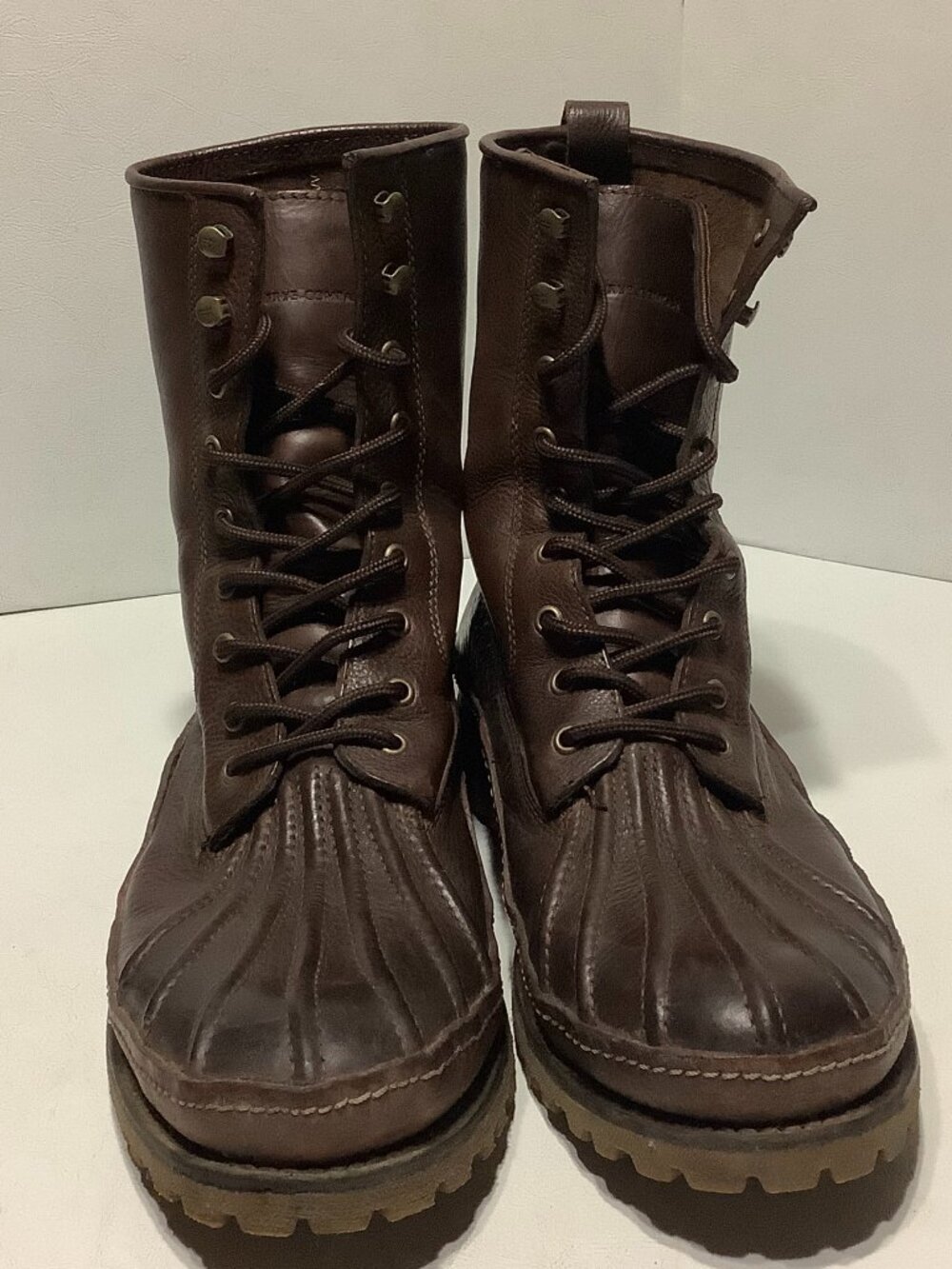 Frye Thurman Lace Up Leather Boots Size 12M Brown